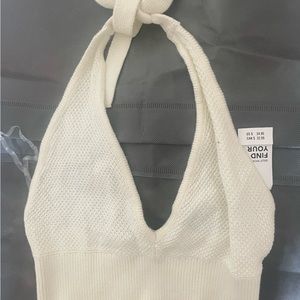 Hollister - white crochet bra top